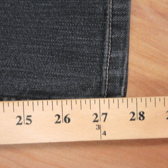 COLDWATER CREEK Classic Waist ShapeMe Straight Leg Jeans Sz 8 PETITE Black Denim - Picture 15 of 16